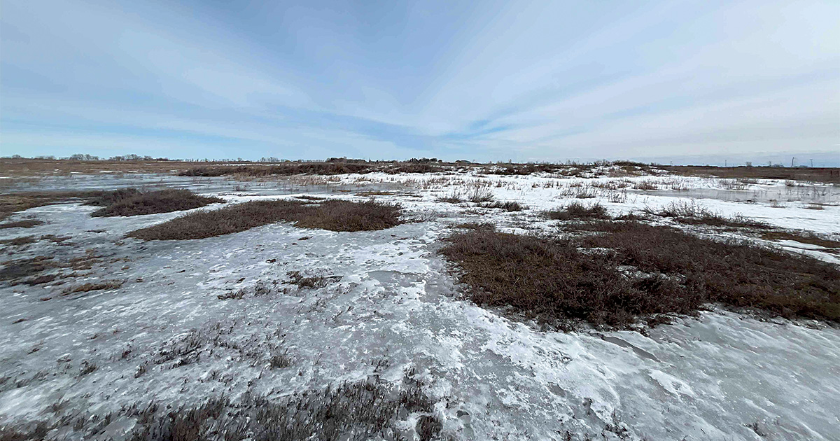 Snowmelt on Prairie Canada. Photo by DU Canada